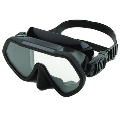 Riffe Frameless Mask - Black w/ Clear Lens - Open Box/Returned