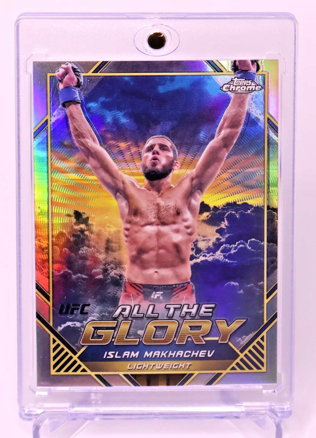 Islam Makhachev 2024 Topps Chrome UFC All The Glory SSP Case Hit ATG-14