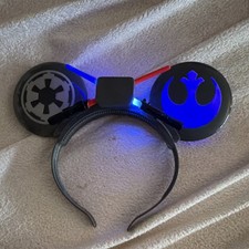 Disney Parks Star Wars Rebel Alliance Galactic Empire Light-Up Ears Headband