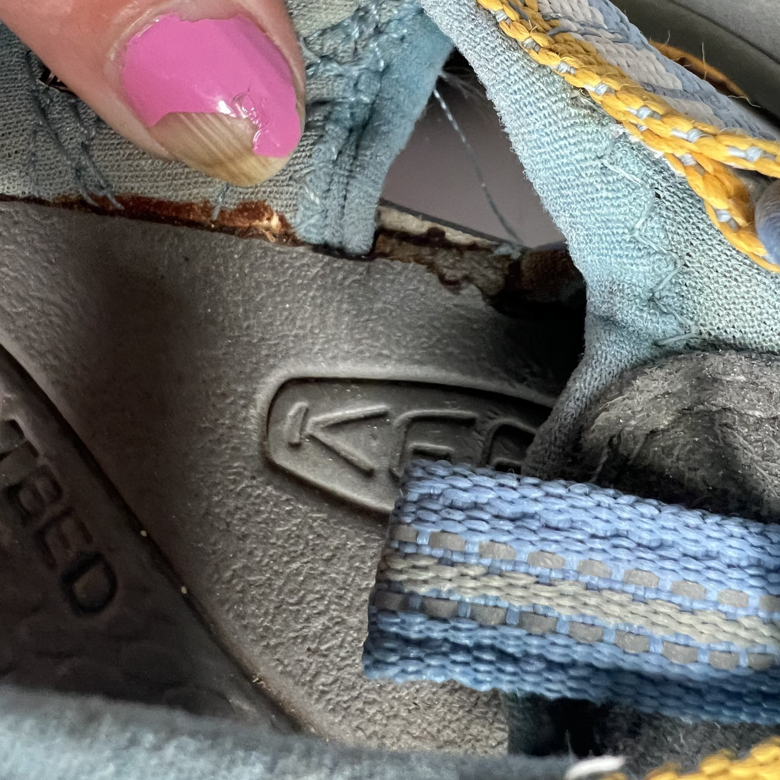 Sandali Keen donna Newport scarpe da trekking acqua blu giallo bianco donna taglia 7