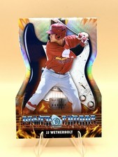 2026 Bowman JJ WETHERHOLT Chrome Power Chords Die Cut Insert Card Cardinals PC-5