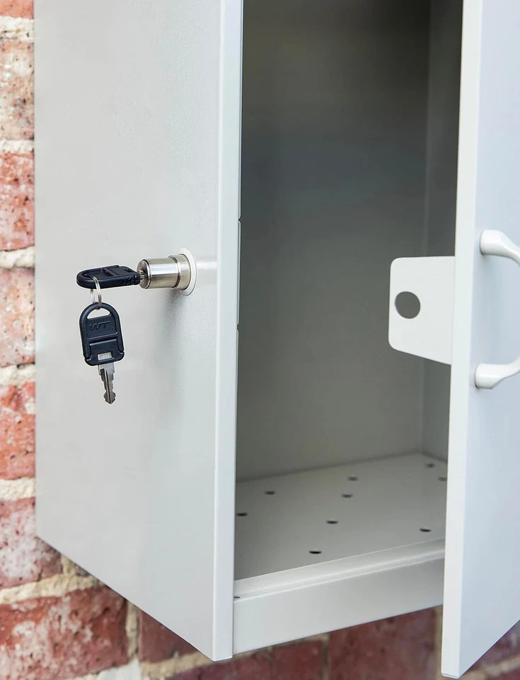 Post Box Extra Large Letter Mailbox Steel Lockable Outdoor Wall Mounted & 2 Keys - Image 4 of 4
