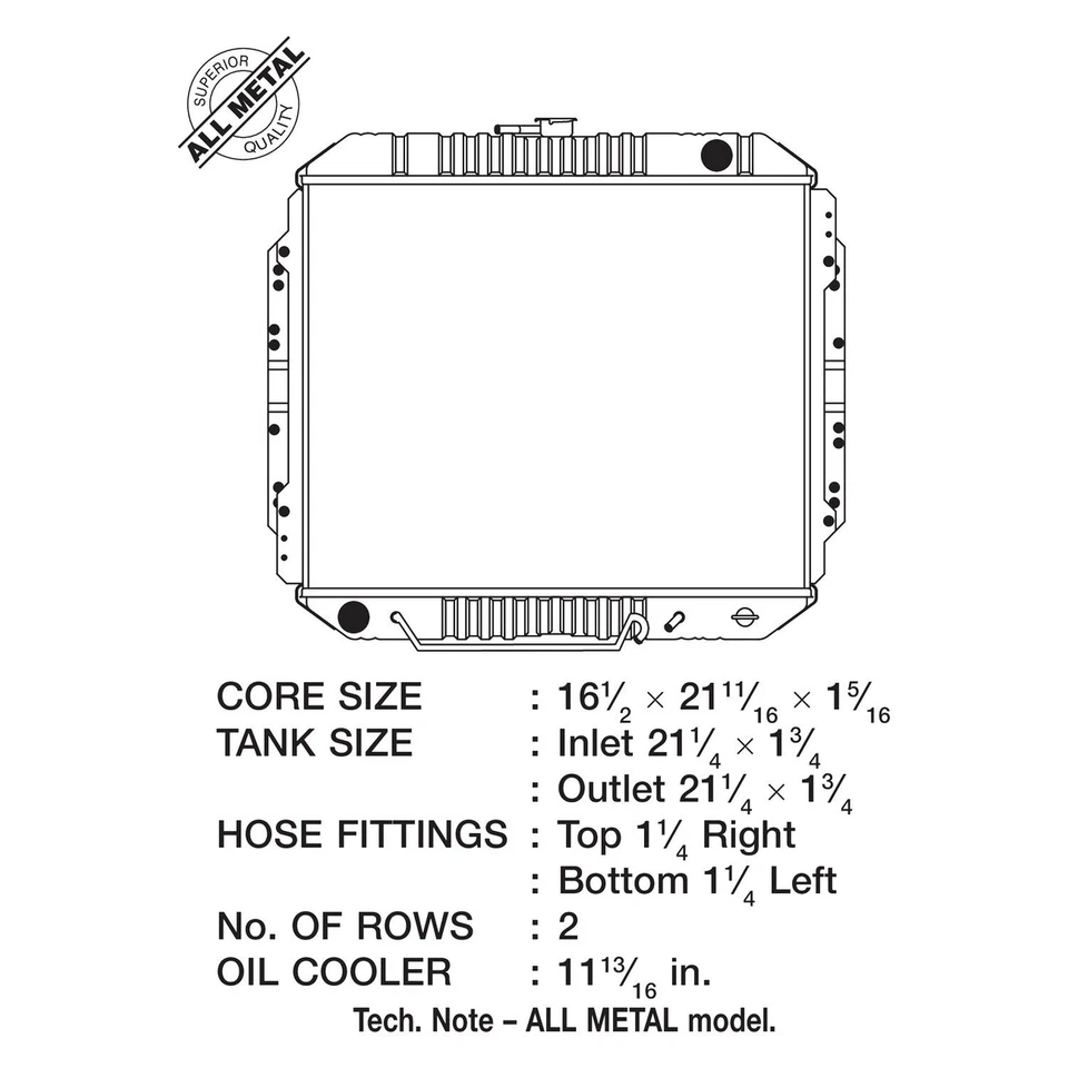 For Isuzu Trooper 1988-1991 CSF Engine Coolant Radiator - Изображение 2 из 2