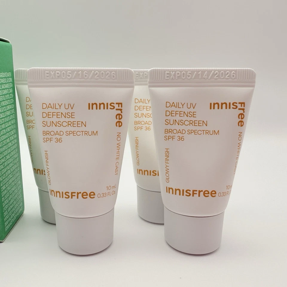 x7 Innisfree Té Verde Vitamina C Suero Flor de Cerezo Jalea Crema Protector Solar Set Foto 3 de 4