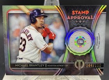 2020 Topps Tribute - Stamp of Approval Relics Michael Brantley #SOA-MB /150...