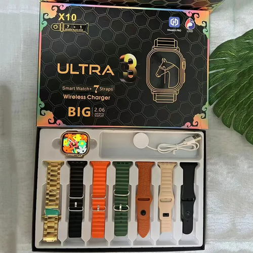 7+1 Smart Watch X10 Ultra 3 Sport Watch for Men Women Bluetooth Phone Call Smart - Picture 3 of 14