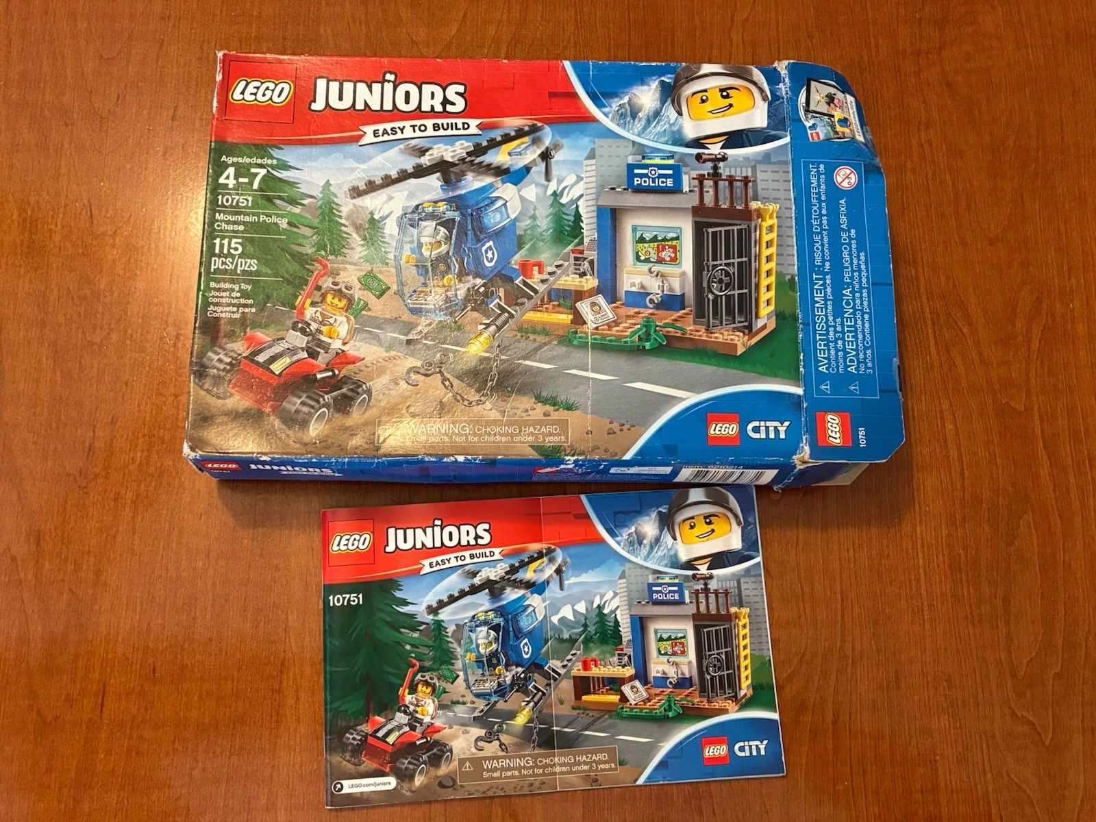 LEGO Juniors: Mountain Police Chase (10751), Opened Box, New