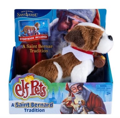 Elf on the Shelf Elf Pets A St. Bernard Tradition Plush Toy with Storybook