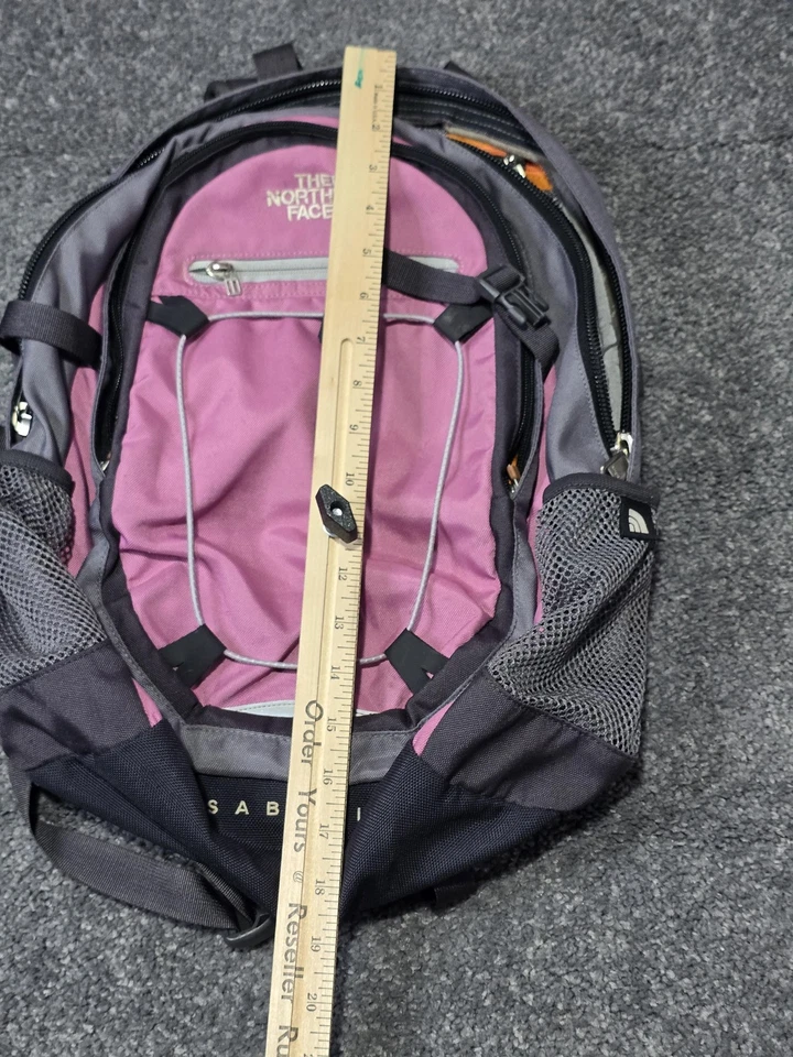 The North Face Isabella Womens Backpack Purple Gray One Size Daypack Travel - Image 3 of 4