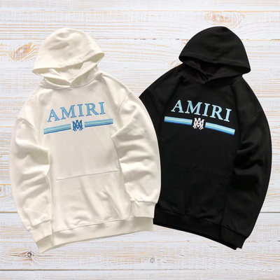 AMIRI Red Cotton Bone Graphic Print Men's Hooded Pullover Hoodie
