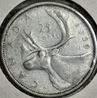 1959 Canada Canadian Caribou Quarter 25 Cents Elizabeth II 80% Silver 1