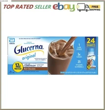 Glucerna Diabetic Nutritional Beverage, 8 Fluid Ounces, 24 Shakes RICH CHOCOLATE