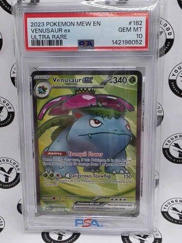 2023 POKEMON MEW EN-151 ULTRA RARE #182 VENUSAUR EX PSA 10