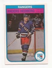 1982-83 O-Pee-Chee Hockey Rangers Anders Hedberg Card #225