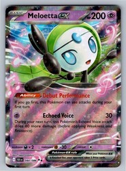 Meloetta ex 044/086 Black Bolt Double Rare Holo Pokemon Card