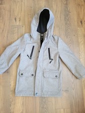 Urban Republic Boys Hooded Coat Gray M 5/6 Polyester