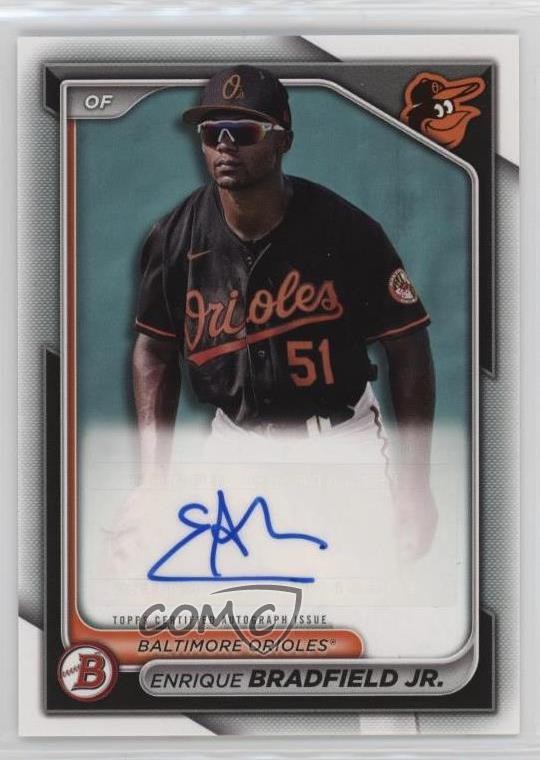 2024 Bowman Paper Prospect Retail Auto Enrique Bradfield Jr #PPRA-EB Auto 1eg1