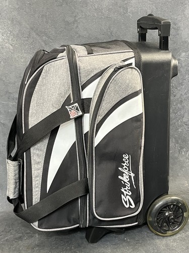 KRX Strikeforce Cruiser Double Roller 2 Bowling Ball Rolltasche schwarz weiß - Bild 2 von 16