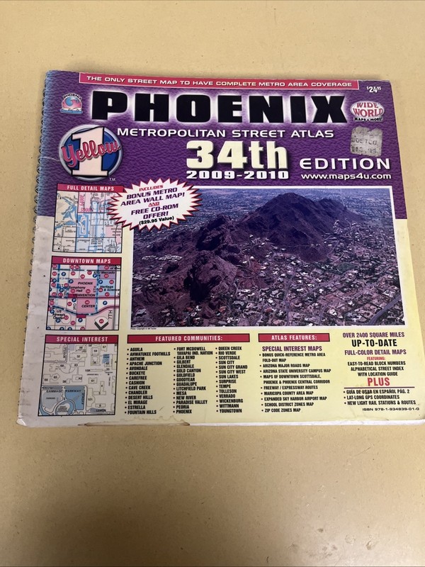 Phoenix Yellow 1  34th Edition Wide world Maps & More 2009-2010.