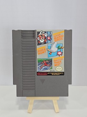 Super Mario Bros  Duck Hunt World Class Track Meet NES Cartridge Nintendo