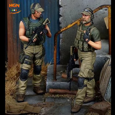 1/35 Scale Diecast Resin Figure Model Kit Modern Special Forces Soldier 2 Figure