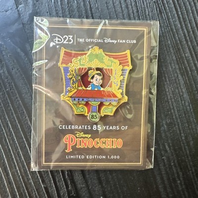 D23-Exclusive Pinocchio 85th Anniversary Pin   LE 1,000