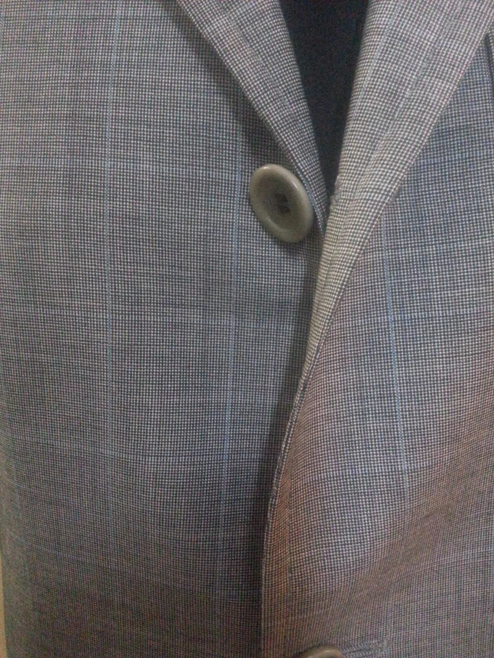 JEY COLE MAN Reciente Glen Cuadros 3 Btn Bolsillos de Parche Ventilación Central 38 Reg   Foto 3 de 4