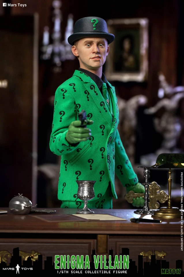 Mars Toys MAT017 1/6 Bat Man 1966 The Riddler Collectible Male Action Figure Toy - Image 3 of 4