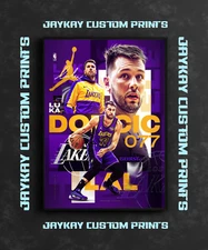 Luka Doncic LA Lakers NBA Poster Print - No Frame