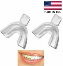 2 CUSTOM MOLD MOUTH TRAYS Teeth Bleaching Whitener Whitening