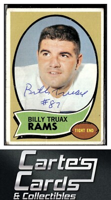 Billy Truax 1970 Topps #18 Los Angeles Rams TTM/IP Signed Auto | eBay
