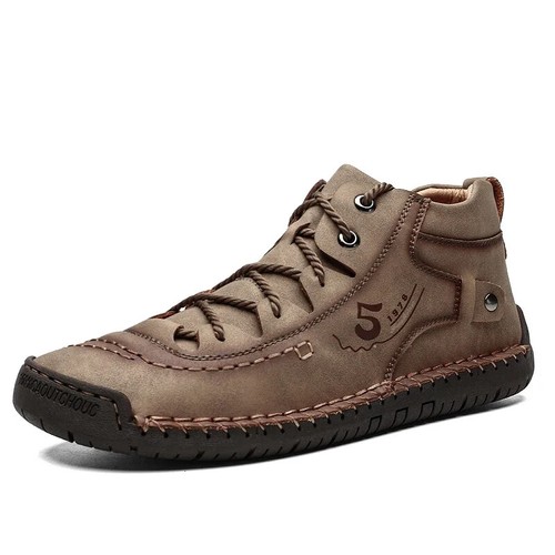 Leather Casual Men Shoes Loafers Comfort Walking Flats Moccasins Sneakers Brown - Picture 9 of 30