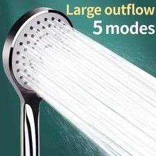 High Pressure Shower Head 5 Settings Handheld Shower Heads Spray With 5 FT Hose