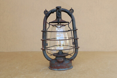 WW1 WWI Era Antique Vintage Lantern Hand Lamp Feuerhand N 423