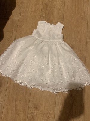 white flower girl dress 18 months