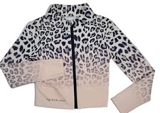 Blanc Noir Youth Coat Jacket Size Medium Cheetah Print Classic