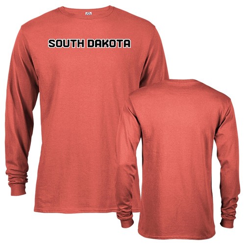 University of South Dakota Coyotes Arched Text Long Sleeve T-Shirt - Picture 15 of 15