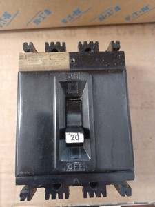 FPE CAT NO. NEF433020 AB CIRCUIT BREAKER 20 A 480 VAC #110222-1