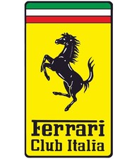 Ferrari Motors Club Italia Automotive Logo Type W Name Monogram Sticker
