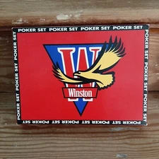 Vintage Winston Poker Set Chips and Cards Sealed
