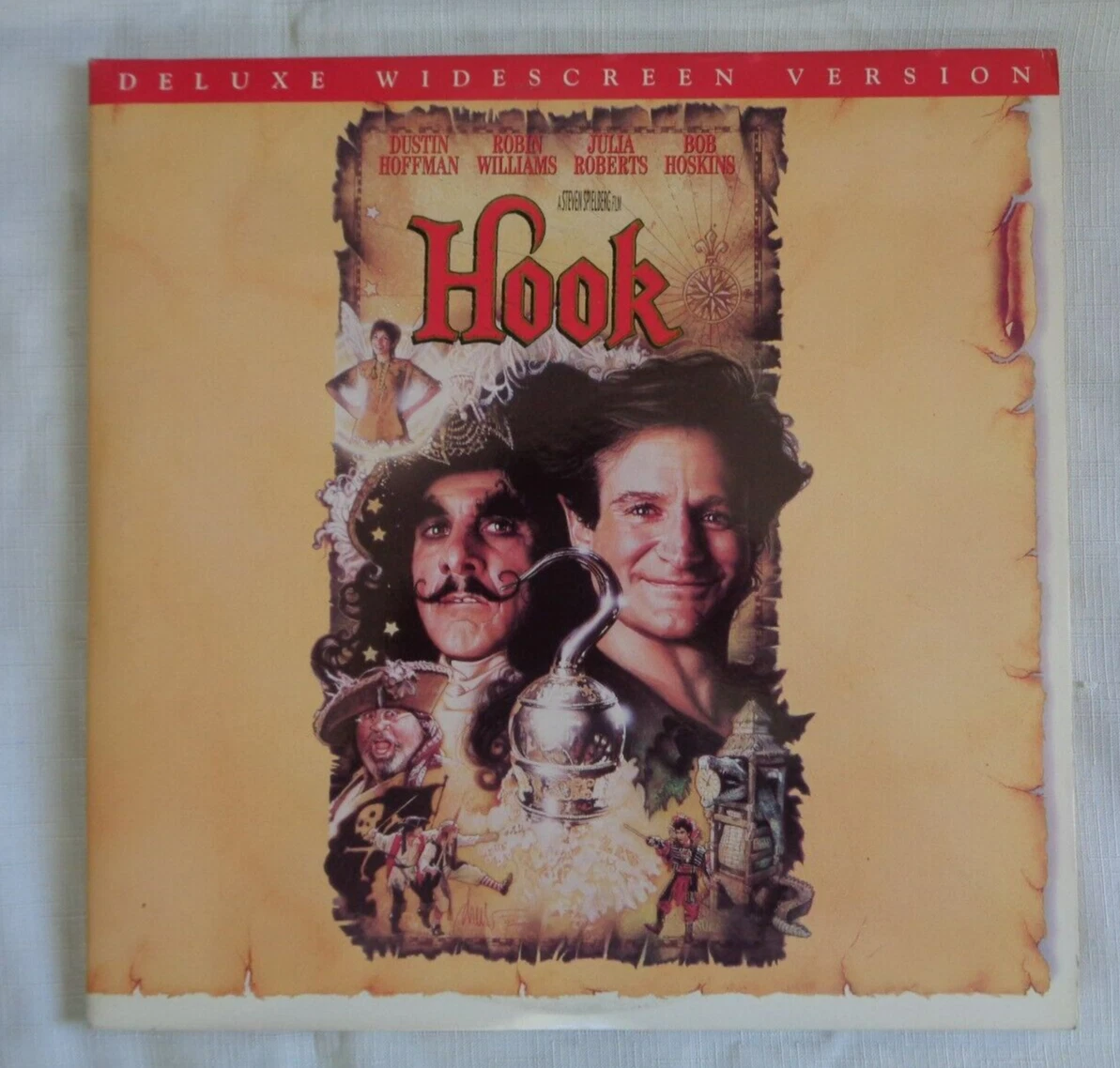 Hook (1991) LASERDISC Steven Spielberg NOT A DVD Robin Williams