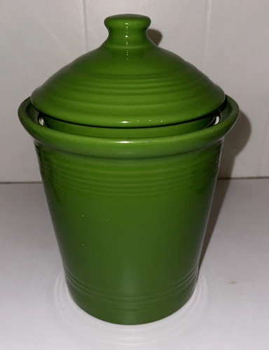 FIESTAWARE FIESTA MEDIUM utensil CANISTER CROCK shamrock green NEW
