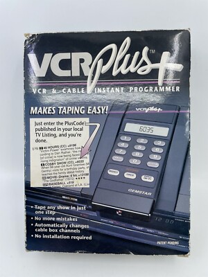 Vintage VCR Plus Instant Programmer 1992 New in Open Box 2A