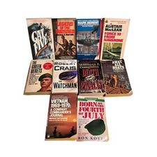 Historical Military War Paperback Books Lot of 10, Vintage, Spy, Vietnam, 