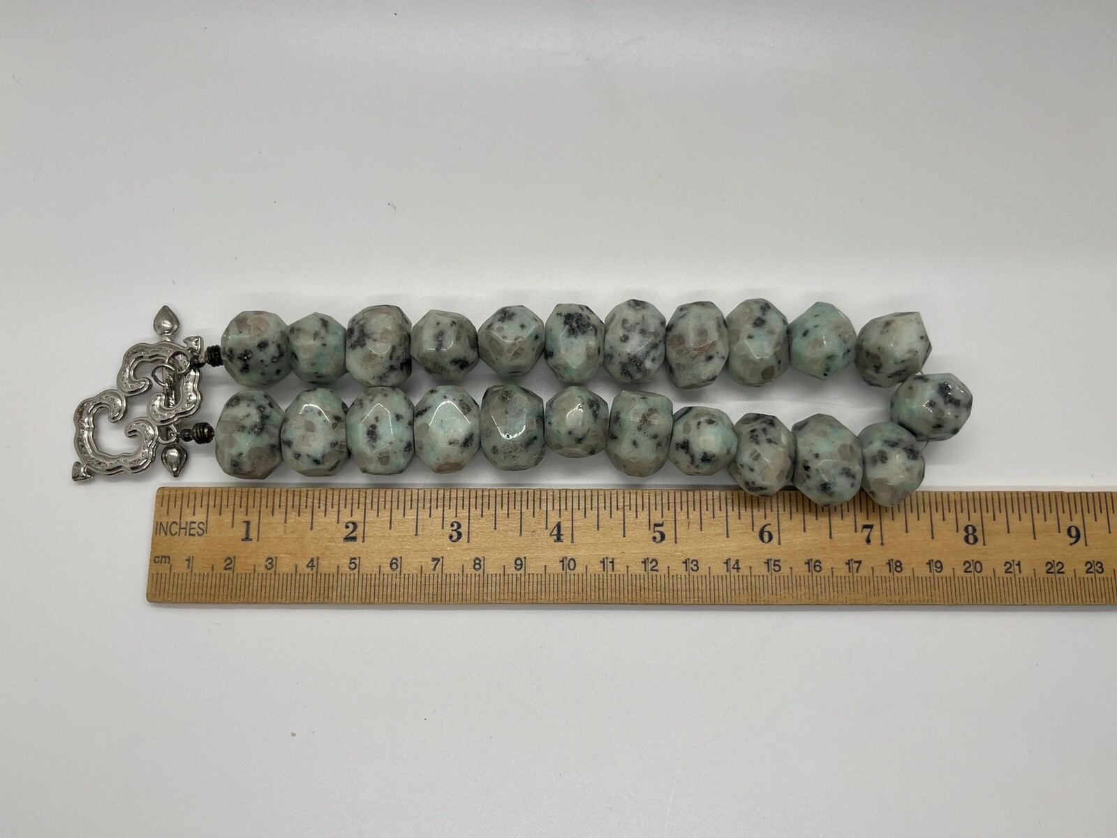 Kiwi Jasper Chunky Statement Toggle Necklace - image 4