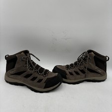Columbia Crestwood Cordovan/Squash Mid Waterproof Hiking Boots, Men  s Size 13