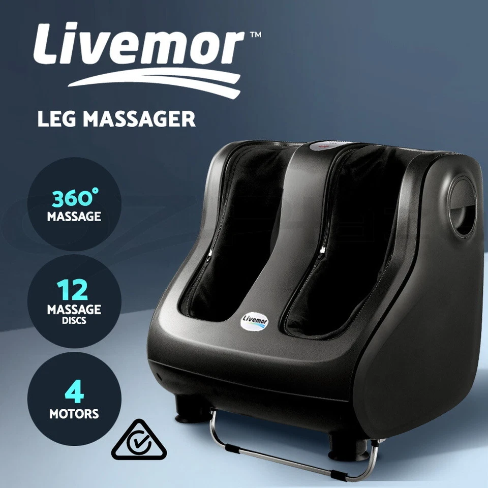 Livemor Foot Massager Electric Massagers Shiatsu Ankle Calf Leg Kneading Rolling