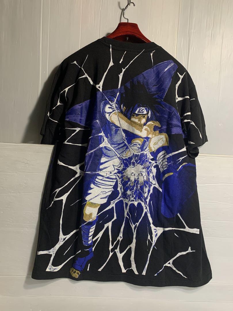 Vintage 90s Naruto Sasuke Anime T-Shirt Black Made in USA | eBay