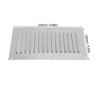   Boots-Entlüftungslamelle Premium 225x125mm Metall Korrosionsbeständig Robust