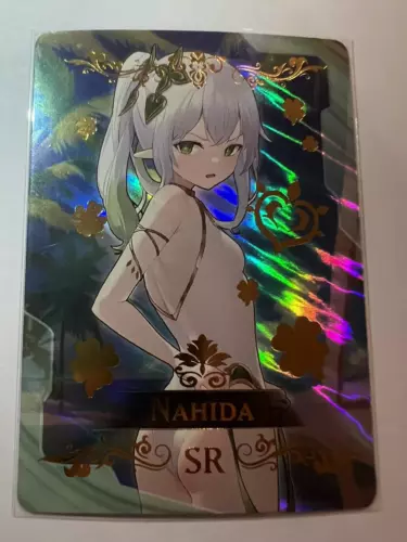 NAHIDA Genshin Impact SSR Goddess Story Anime Waifu Card Girl Doujin ACG